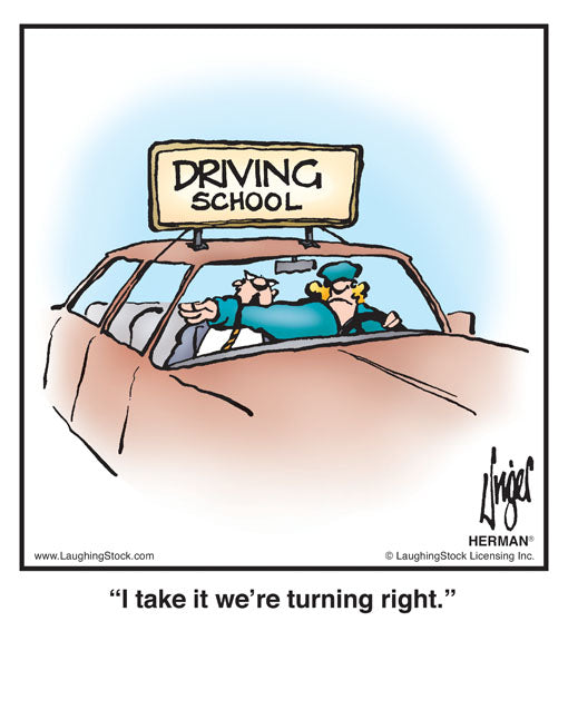 I take it we’re turning right.