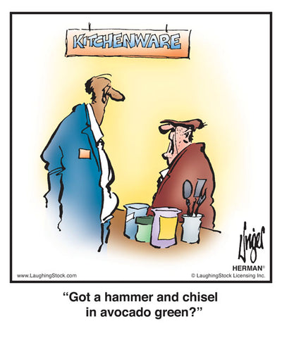 Got a hammer and chisel in avocado green?