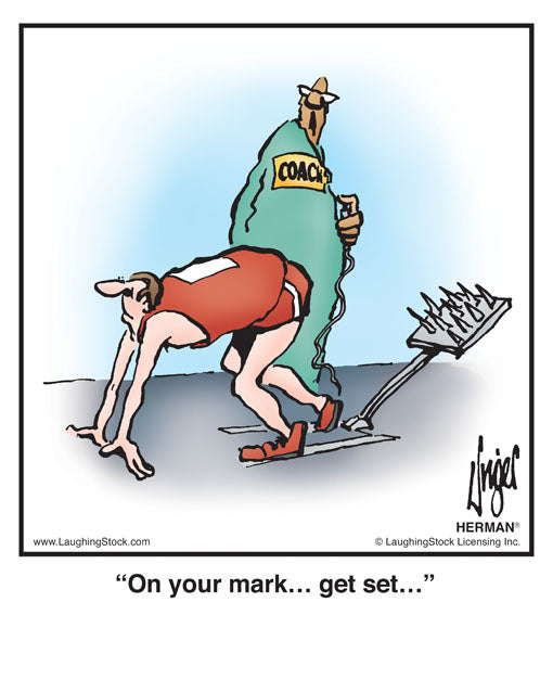 On your mark… get set…