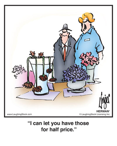 I can let you have those for half price.