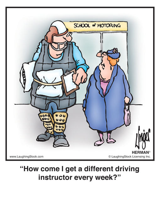 How come I get a different driving instructor every week?