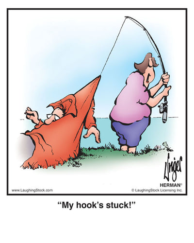 My hook’s stuck!