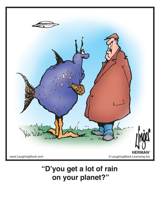 D’you get a lot of rain on your planet?