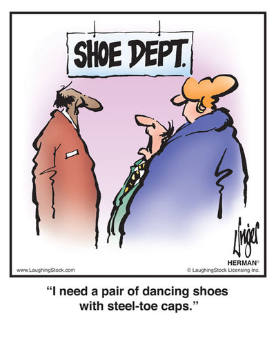 I need a pair of dancing shoes with steel-toe caps.