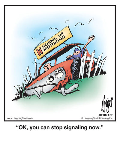 OK, you can stop signaling now.