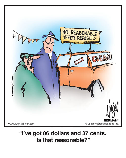 I’ve got 86 dollars and 37 cents. Is that reasonable?