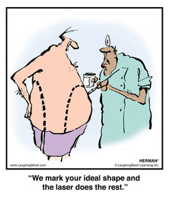We mark your ideal shape and the laser does the rest.