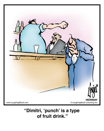 Dimitri, ‘punch’ is a type of fruit drink.