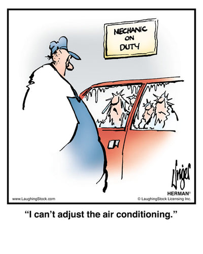 I can’t adjust the air conditioning.