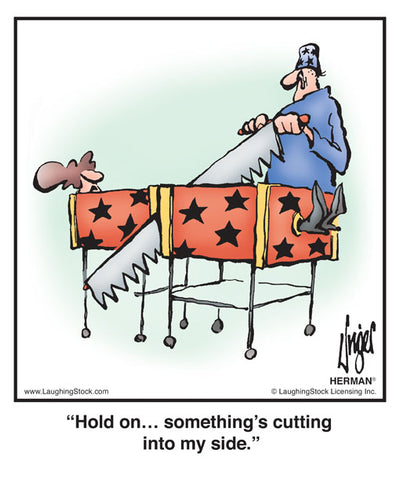 Hold on… something’s cutting into my side.