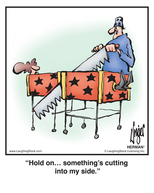 Hold on… something’s cutting into my side.