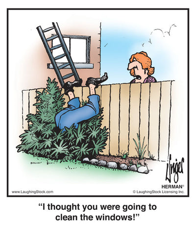 Get your shoes off. I’ve just put down clean newspaper.