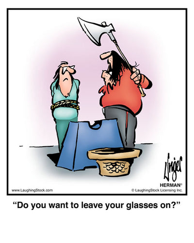 Do you want to leave your glasses on?