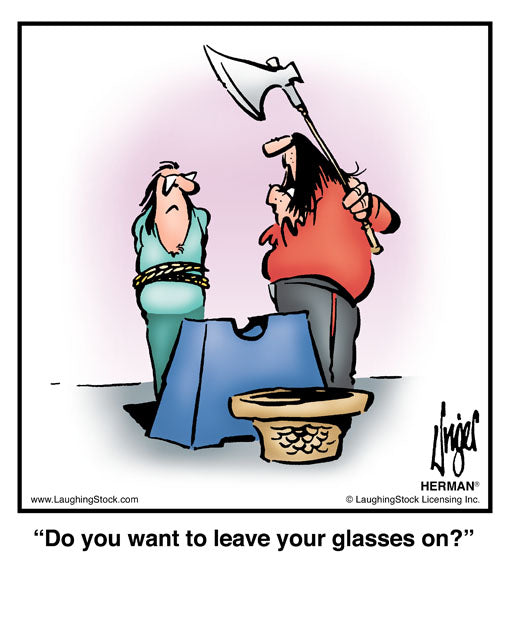 Do you want to leave your glasses on?