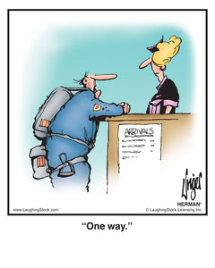 One way.