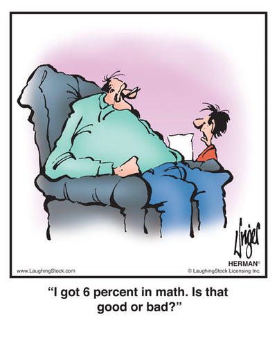 I got 6 percent in math. Is that good or bad?