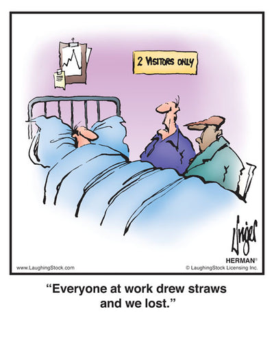 Everyone at work drew straws and we lost.