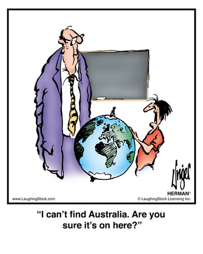 I can’t find Australia. Are you sure it’s on here?