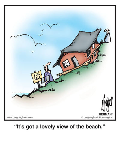 It’s got a lovely view of the beach.