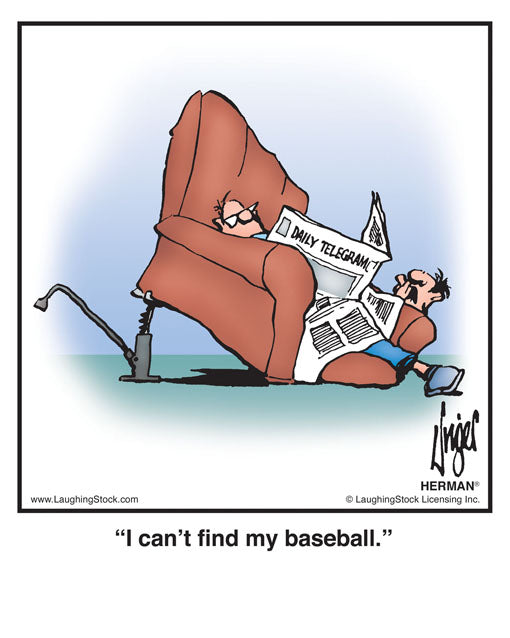 I can’t find my baseball.