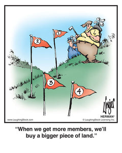 When we get more members, we’ll buy a bigger piece of land.