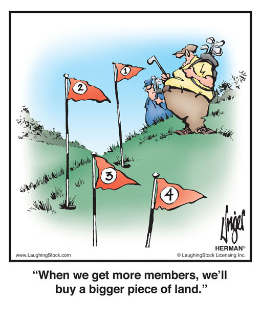 When we get more members, we’ll buy a bigger piece of land.