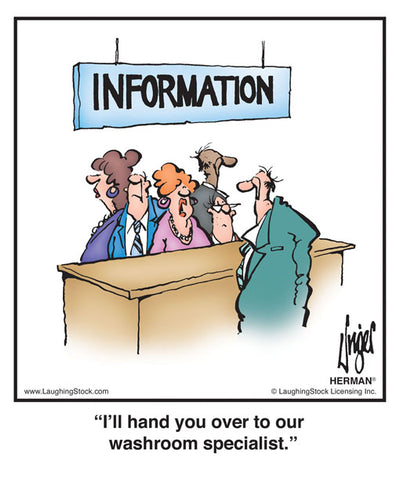 I’ll hand you over to our washroom specialist.