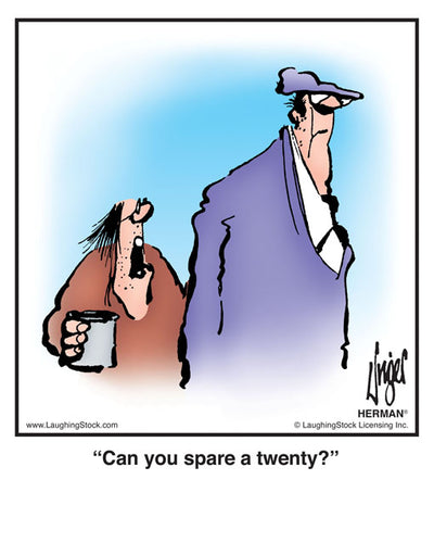 Can you spare a twenty?