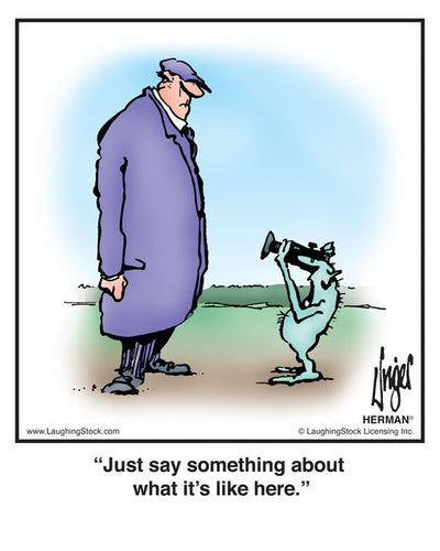 Just say something about what it’s like here.