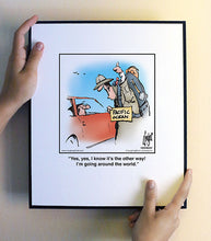 Load image into Gallery viewer, Yes, yes, I know it’s the other way! I’m going around the world.