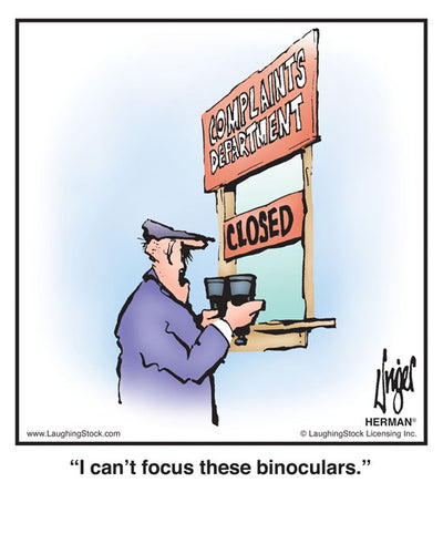 I can’t focus these binoculars.