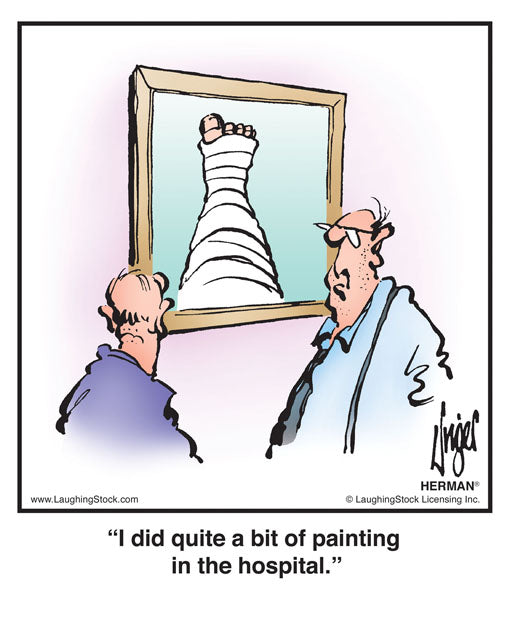 I did quite a bit of painting in the hospital.