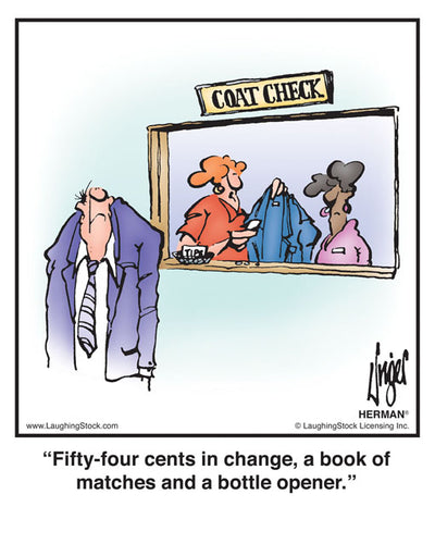 Fifty-four cents in change, a book of matches and a bottle opener.