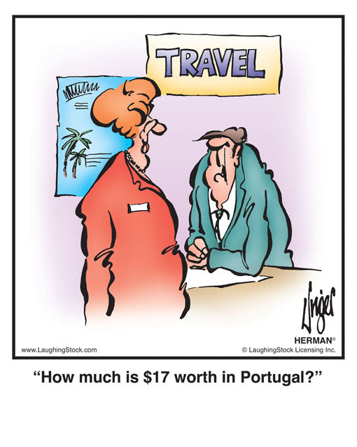 How much is $17 worth in Portugal?
