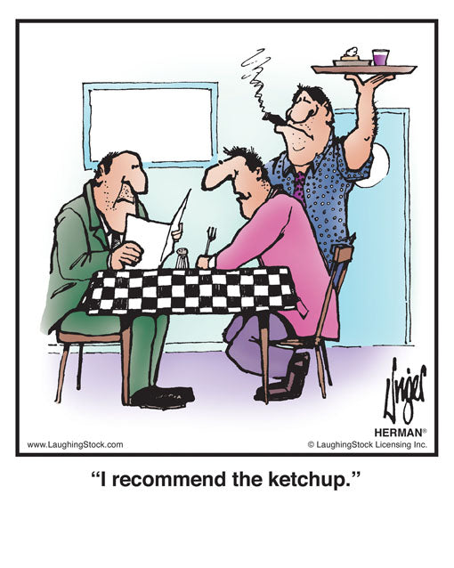 I recommend the ketchup.