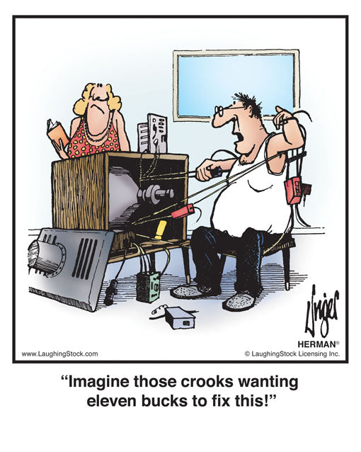 Imagine those crooks wanting eleven bucks to fix this!
