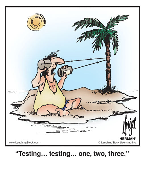 Testing… testing… one, two, three.