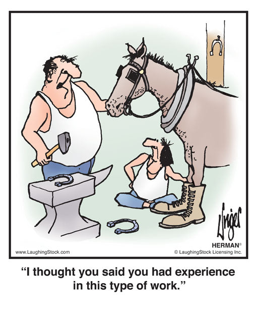 I thought you said you had experience in this type of work.