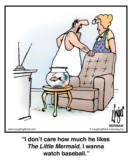 I don’t care how much he likes The Little Mermaid, I wanna watch baseball.