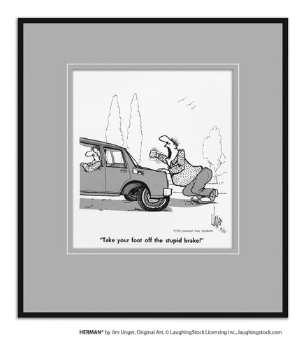 Take your foot off the stupid brake!