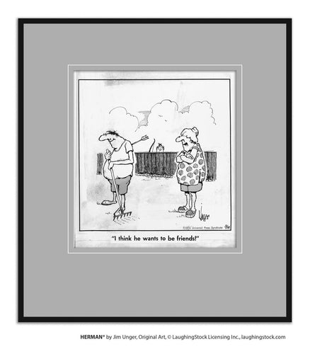 I think he wants to be friends!