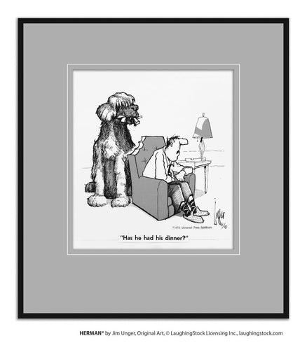 Has he had his dinner?