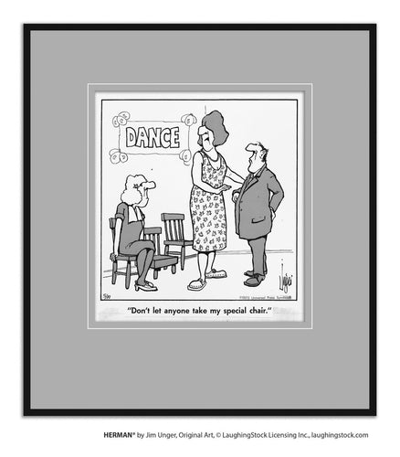 Don’t let anyone take my special chair.