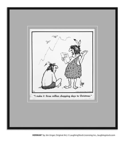 I make it three million shopping days to Christmas.