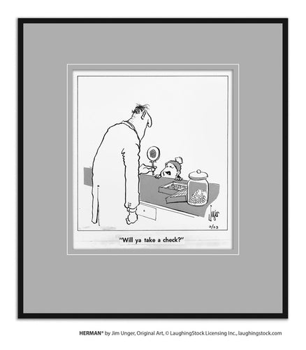 Will ya take a check?