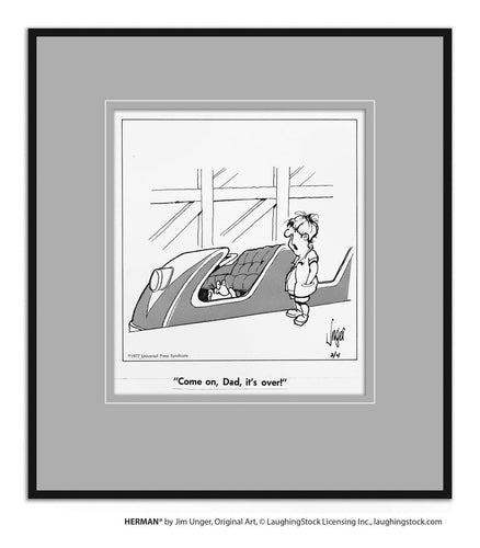 Come on, Dad, it’s over!