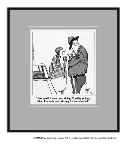 How could I have been doing 70 miles an hour when I’ve only been driving for ten minutes?