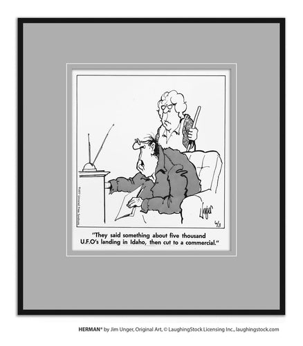 They said something about five thousand U.F.O.’s landing in Idaho, then cut to a commercial.