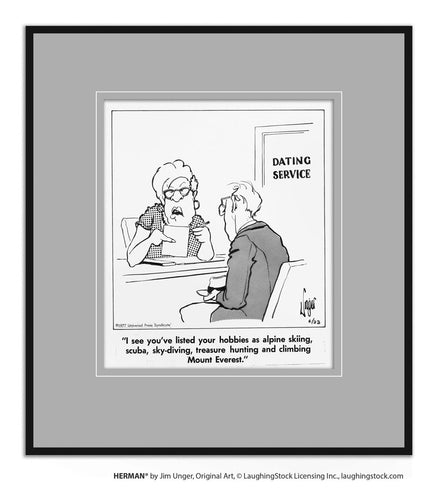 I see you’ve listed your hobbies as alpine skiing, scuba, sky-diving, treasure hunting and climbing Mount Everest.