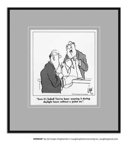 Sure it’s faded! You’ve been wearing it during daylight hours without a jacket on.